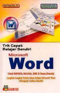 Trik Cepat Belajar Sendiri Microsoft Word