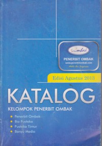 Katalog Kelompok Penerbit Ombak : Penerbit Ombak, Bio Pustaka, Pustaka Timur, Banyu Media