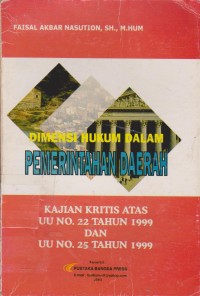 Image of Dimensi Hukum Dalam Pemerintahan Daerah