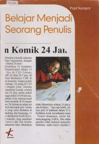 Image of Belajar Menjadi Seorang Penulis