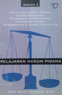 Pelajaran Hukum Pidana 2