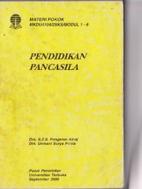 Materi Pokok Pendidikan Pancasila