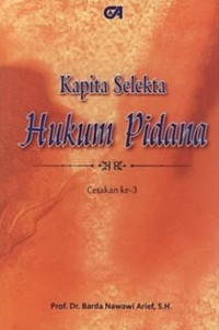 Kapita Selekta Hukum Pidana