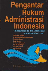 Pengantar Hukum Administrasi Negara Indonesia