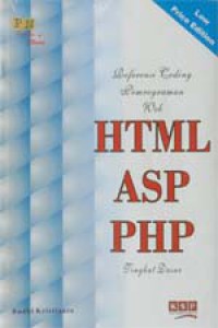 Referensi Coding Pemrograman Web HTML, ASP, PHP, Tingkat Dasar