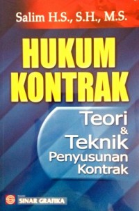 Hukum Kontrak : Teori & Teknik Penyusunan Kontrak