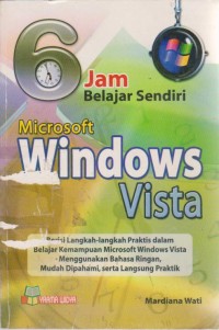 Image of 6 Jam Belajar Sendiri Microsoft Windows Vista