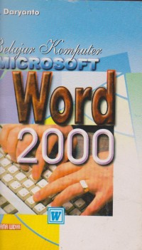 Image of Belajar Komputer Microsoft Word 2000