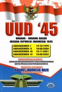 Image of UUD '45 : Undang-Undang Dasar Negara Republik Indonesia 1945