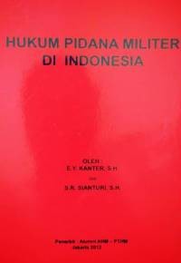 Image of Hukum Pidana Militer Di Indonesia
