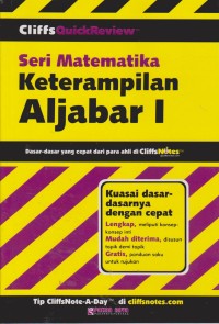Image of CliffsQuickReviewTM Aljabar I