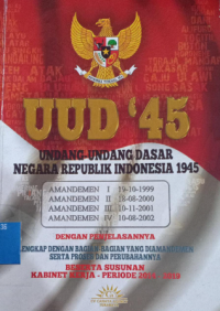 Image of UUD '45 : Undang-undang Dasar Negara Republik Indonesia 1945