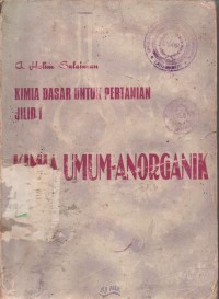 Image of Seri Kimia Dasar Untuk Pertanian Kimia Umum-Anorganik
