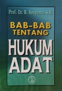Image of Bab-Bab Tentang Hukum Adat