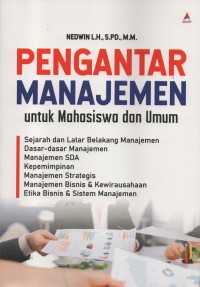 Image of Pengantar Manajemen Untuk Mahasiswa Dan Umum