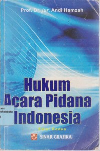 Image of Hukum Acara Pidana Indonesia
