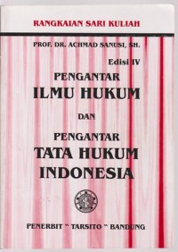 Image of Pengantar Ilmu Hukum Dan Pengantar Tata Hukum Indonesia