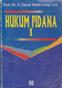 Image of Hukum Pidana I