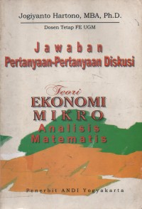 Image of Teori Ekonomi Mikro Analisis Matematika