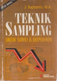 Image of Teknik Sampling : Untuk Survey Dan Eksperimen