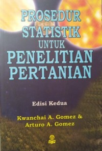 Image of Prosedur Statistik Untuk Penelitian Pertanian