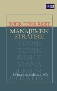 Image of Topik-Topik Riset Manajemen Strategi