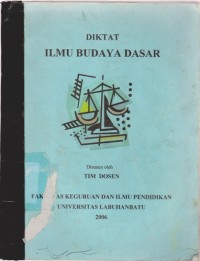 Image of Diktat : Ilmu Budaya Dasar