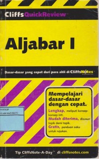 Image of CliffsQuickReviewTM Aljabar I