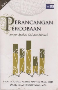 Image of Perancangan Percobaan Dengan Aplikasi SAS Dan Minitab