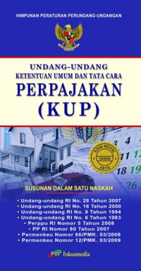 Image of Undang-Undang Ketentuan Umum Dan tata Cara Perpajakan (KUP)