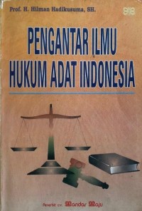Image of Pengantar Ilmu Hukum Adat Indonesia