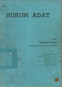Image of Hukum Adat