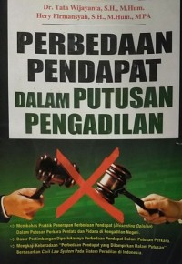Image of Perbedaan Pendapat Dalam Putusan Pengadilan