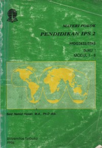 Image of Materi Pokok Konsep Dasar IPS 2 : 1-15 PPDG2432/5 SKS