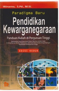 Image of Paradigma Baru Pendidikan Kewarganegaraan : Panduan Kuliah Di Perguruan Tinggi