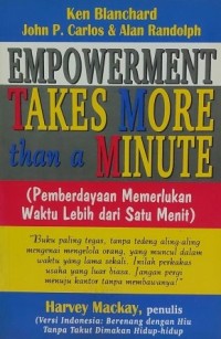 Image of Empowerment Takes More Than A Minute : Pemberdayaan Memerlukan Waktu Lebih Dari Satu Menit