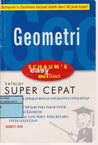 Image of Geometri : Schaum's Easy Outlines