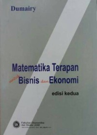 Image of Matematika Terapan Untuk Bisnis Dan Ekonomi
