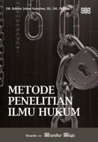 Image of Metode Penelitian Ilmu Hukum