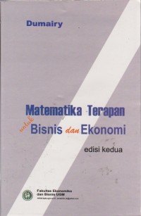 Image of Matematika Terapan Untuk Bisnis Dan Ekonomi