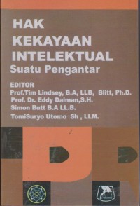 Image of Hak Kekayaan Intelektual : Suatu Pengantar