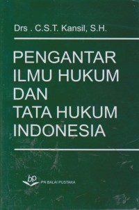 Image of Pengantar Ilmu Hukum Dan Tata Hukum Indonesia