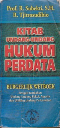 Image of Kitab Undang-Undang Hukum Perdata