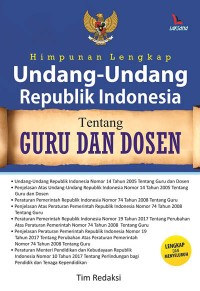 Image of Himpunan Lengkap Undang-Undang Republik Indonesia Tentang Guru Dan Dosen