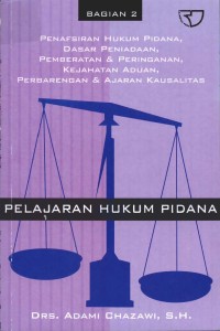 Image of Pelajaran Hukum Pidana 2