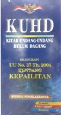Image of KUHD : Kitab Undang-Undang Hukum Dagang