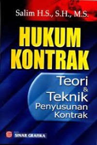 Image of Hukum Kontrak : Teori & Teknik Penyusunan Kontrak